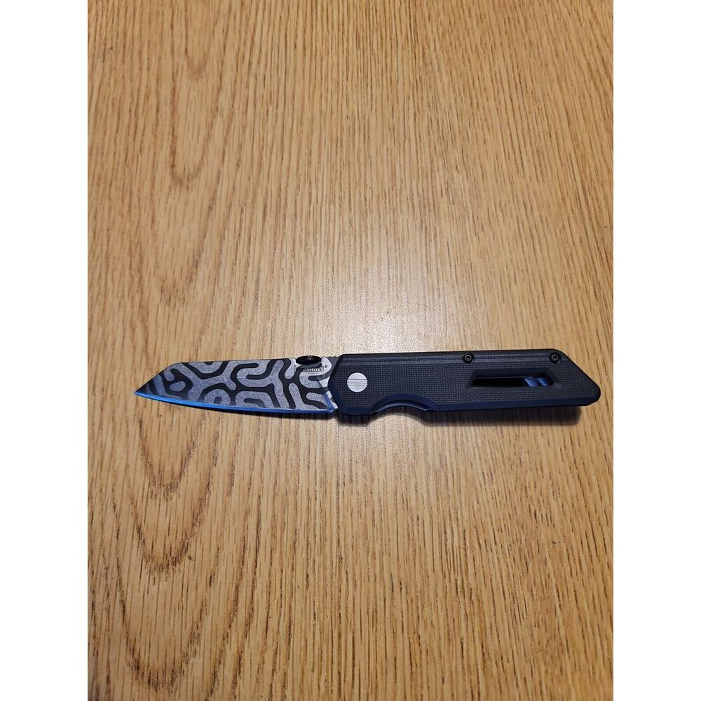 Kershaw Mixtape CUSTOM ETCHED DESIGN G10 Handle 8Cr13MoV Wharncliffe Blade